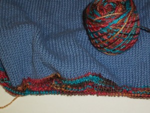 Yarn and sweater edging