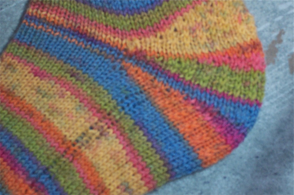 picture of sock heel