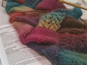 picture of scarf on table