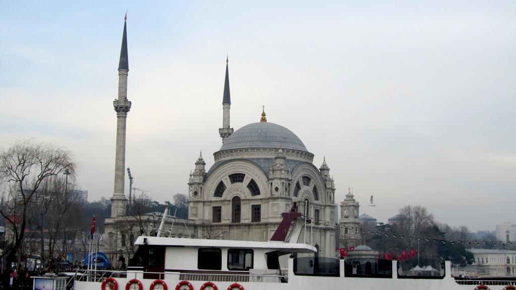 View of Blue Mosque from the Ferry to Asia