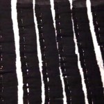A group of pleated strips