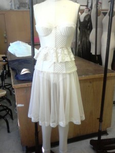 Bustier with Petticoat and Panty