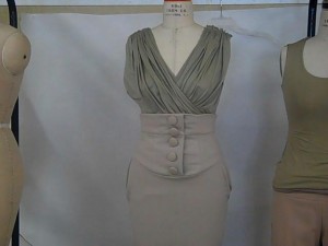 Frontal view of my Cotton Inc. Garment. I thought for sure it would get in.