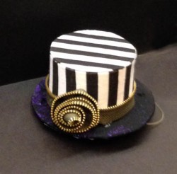 Hat that goes with the little jacket outfit. I used the zipper to make the little adornment
