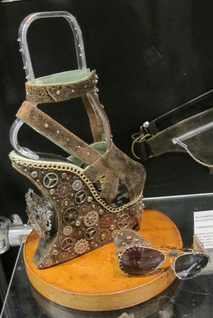 Steampunk shoe and sunglasses