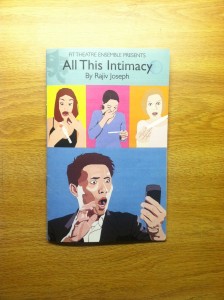 Program for "All This Intimacy"