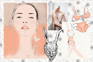 This was a mood board for a lingerie design project