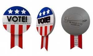 A Point of Purchase design encouraging voting