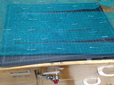 Cutting bias strips