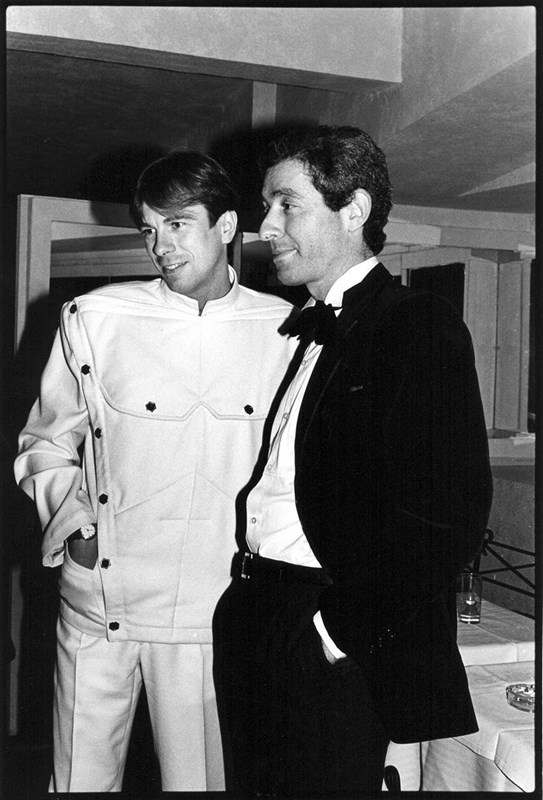Didier with Thierry Mugler in 1980. 