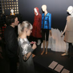 guests viewing garments in the gallery