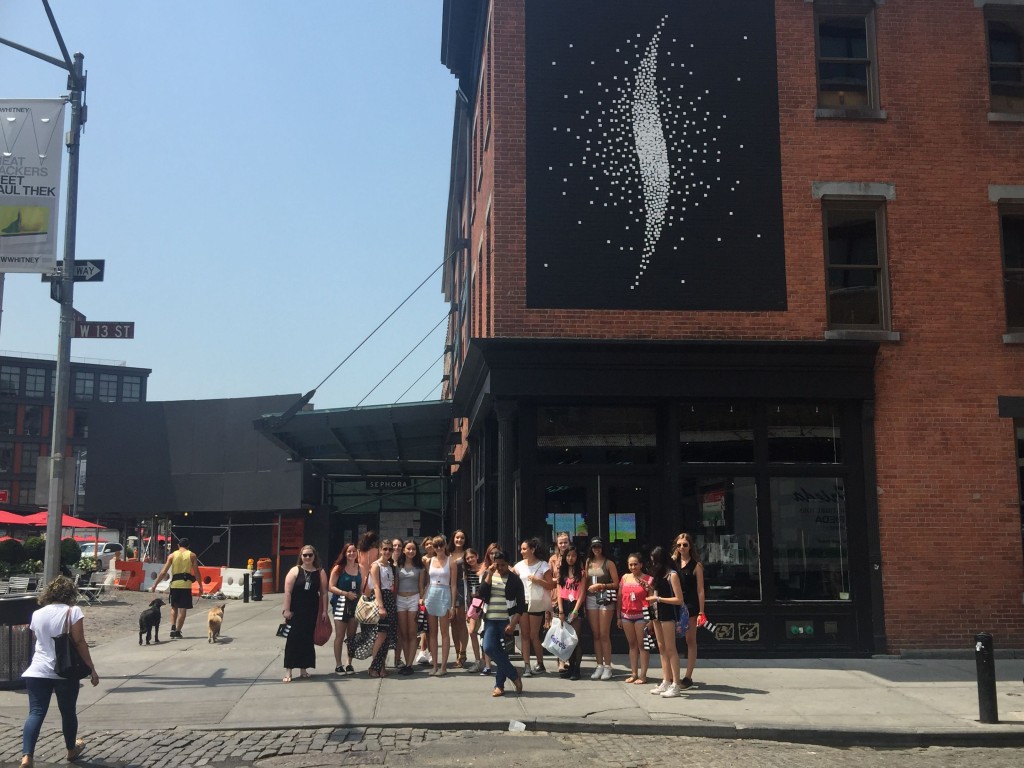 My classmates outside the Meatpacking District's Sephora location. 