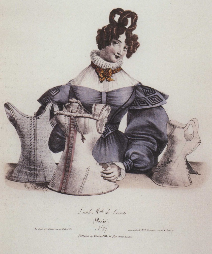 1830s corset ad