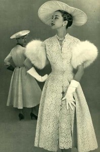 Pierre Balmain coats from the 1950s