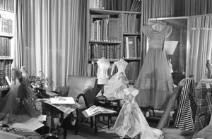 Lanvin's dress-filled office, c. 1937