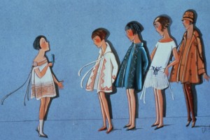 Illustration of Lanvin's childrenswear c. 1920s