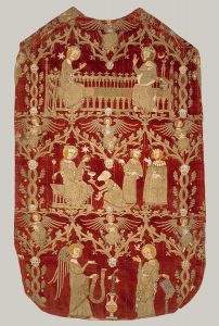 Working Title/Artist: Chasuble (Opus Anglicanum) Department: Medieval Art Culture/Period/Location: HB/TOA Date Code: 07 Working Date: 1330–1350 photographed by mma in 1981, duplicated in 2000, transparency 5ad scanned by film & media 7/10/01