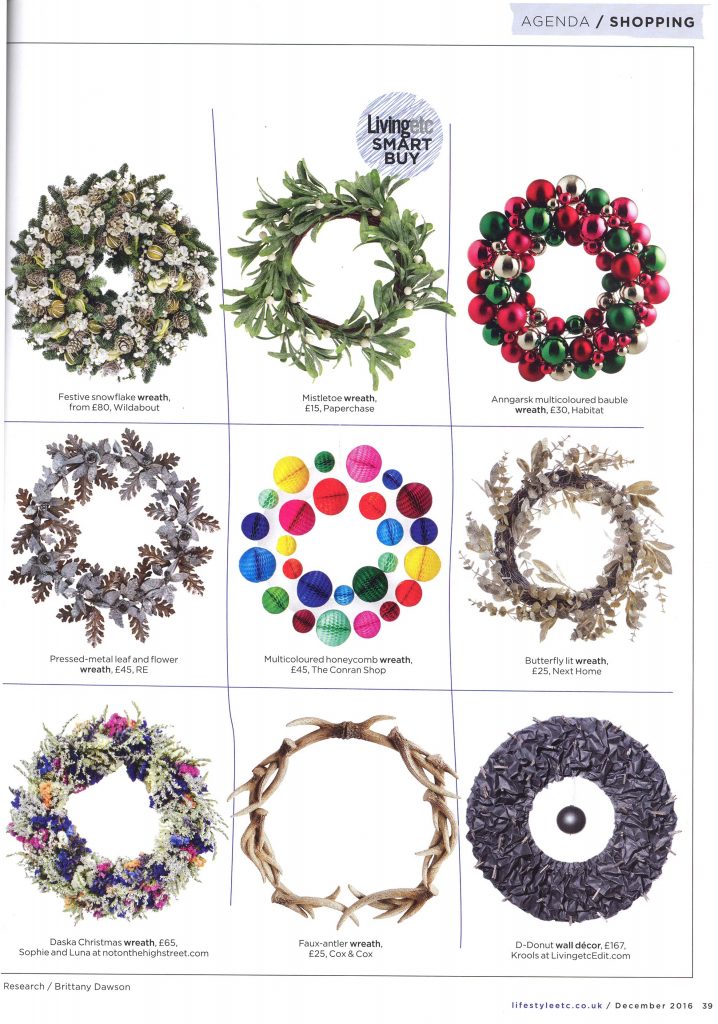 holiday wreath design