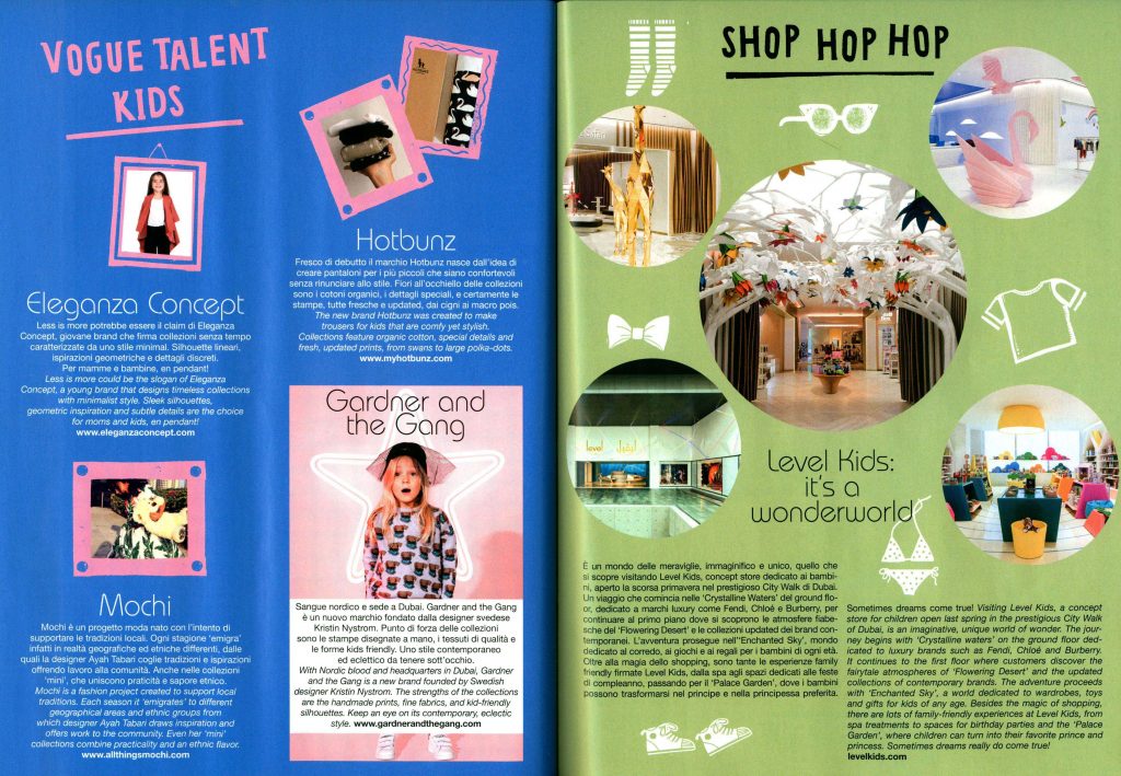 VOGUE Bambini spread on talent and hip hop