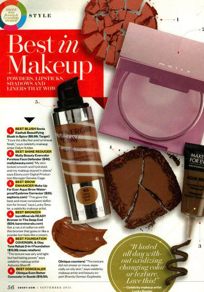 Ebony magazine article makeup