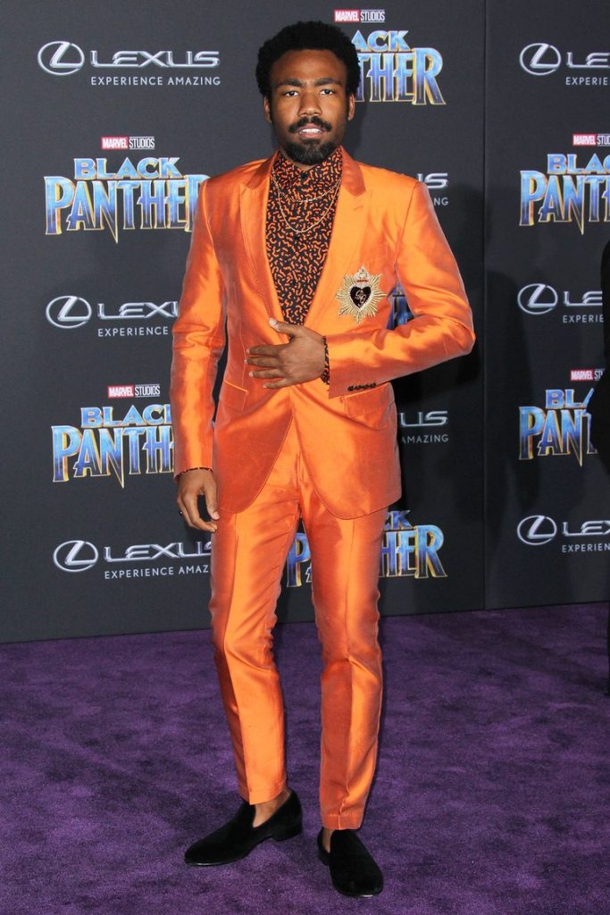 Orange suit celebrity Black Panther
