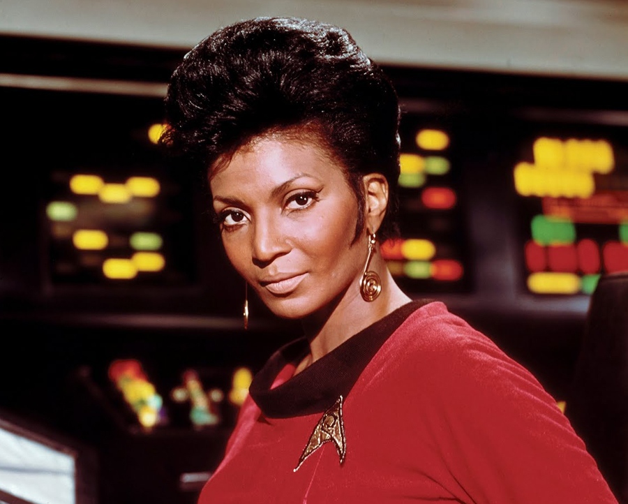 Nichelle Nichols as Lt. Uhura was an early mainstream symbol of black inclusion in white pop culture.