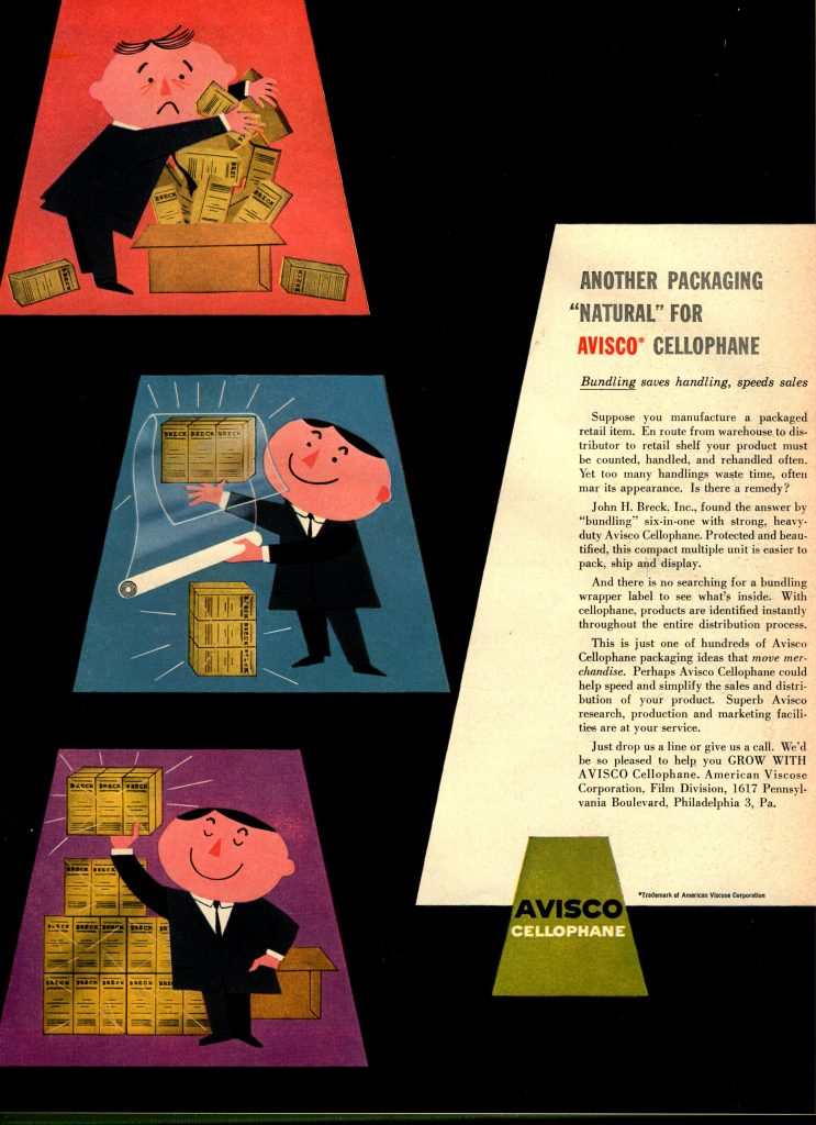 vintage cellophane ad