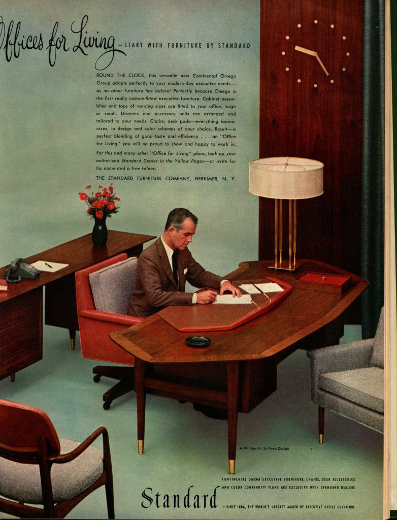 Vintage offices for living magazine spread