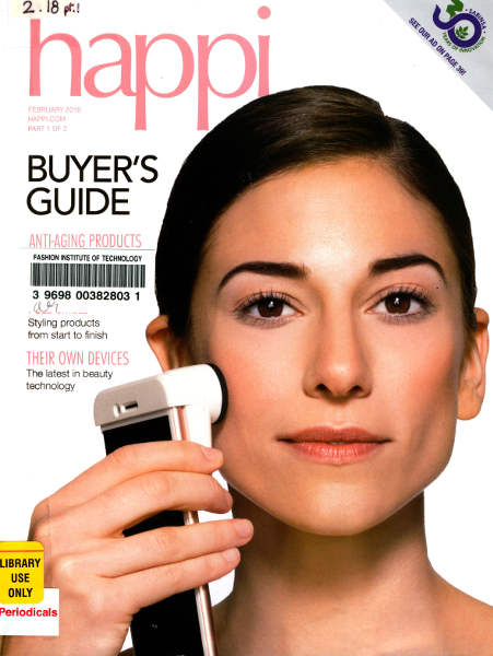 Cover of HAPPI 2018 Buyer's Guide issue highlighting anti-aging products