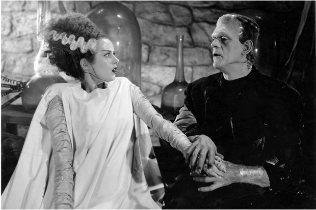 Elsa Lancaster as the Bride of Frankenstein, 1935