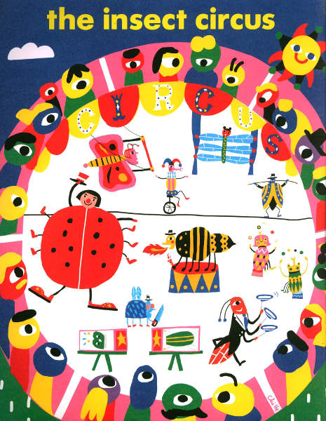 Graphic of insect circus from Anorak magazine