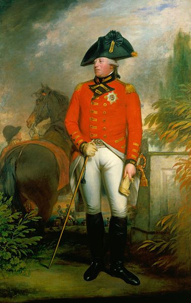 England's King George III, c. 1799, wearing his military uniform 