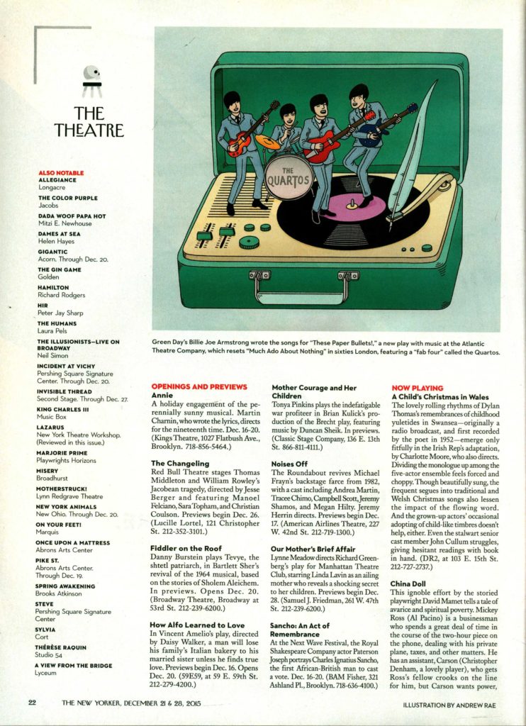 New Yorker theatre reviews