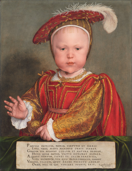 Holbein's portrait of Edward VI of England as a toddler, 1538