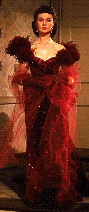 Vivien Leigh as Scarlett O'Hara in "Gone With the Wind", 1939