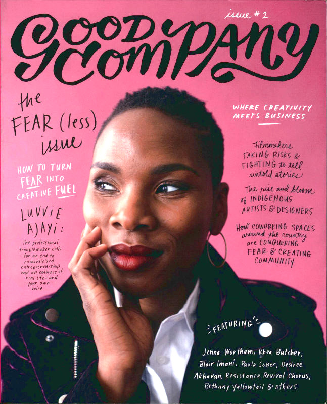 Cover of Good Company magazine featuring Luvvie Ajayi