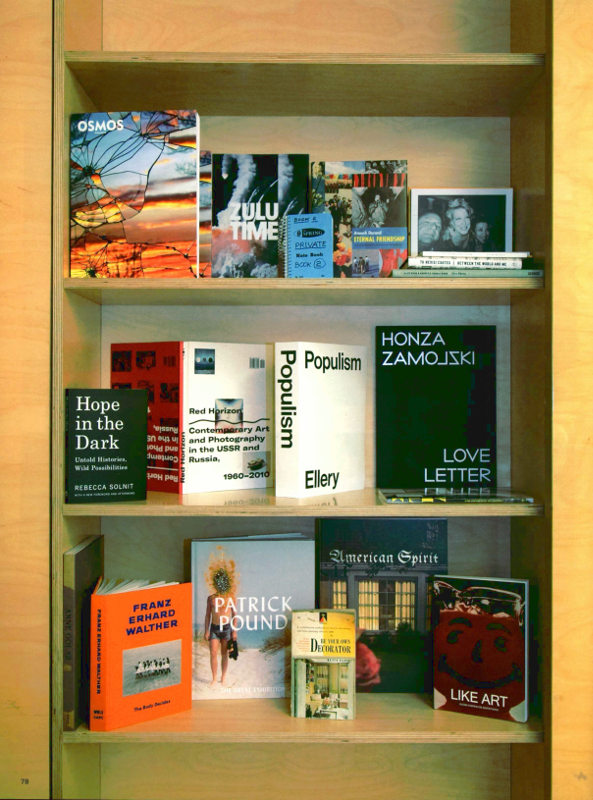 Bookshelf displaying interesting books