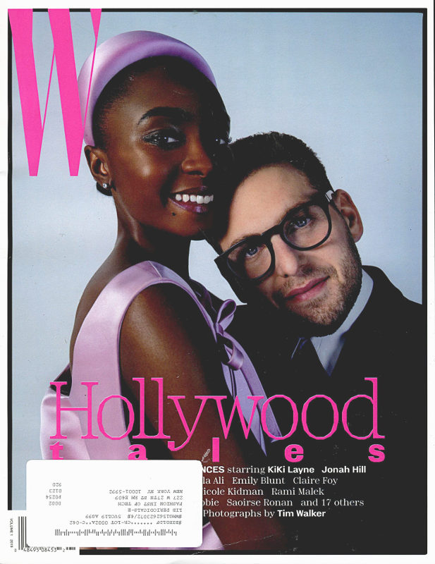 W magazine cover, featuring KiKi Layne and Jonah Hill