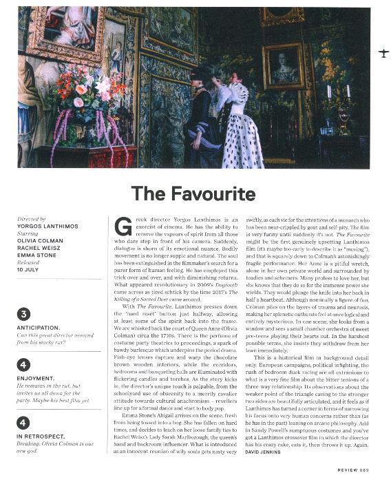Review of film The Favorite