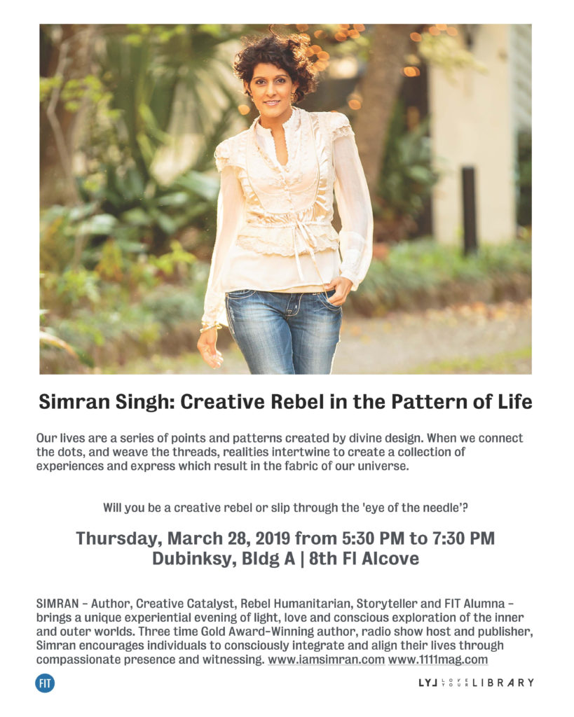 Flyer with picture of Samran Singh in white blouse outdoors